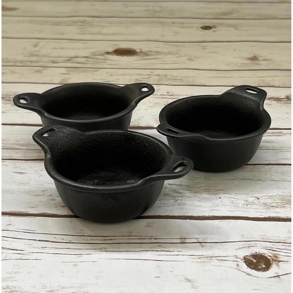 Vertex Cast Iron Mini Casserole Dishes -Set of 3